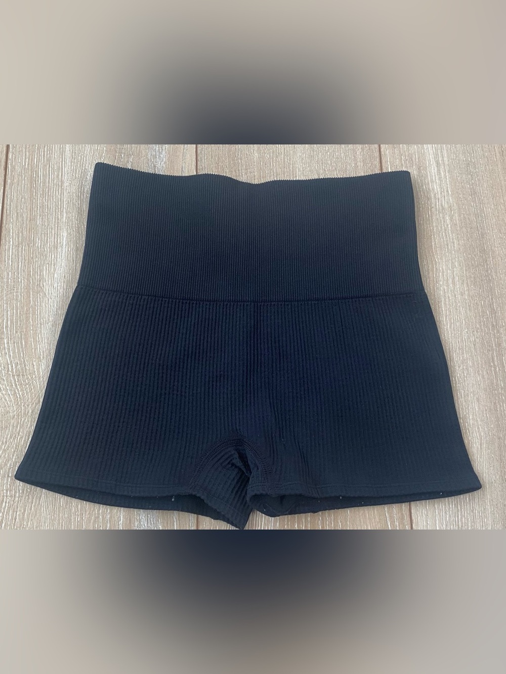 Colsie Black Ribbed Waistband Shorts